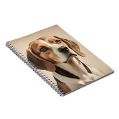 NIEDLICHER BROWN & WHITE BEAGLE DOG NOTIZBLOCK (Rechte Seite)