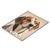 NIEDLICHER BROWN & WHITE BEAGLE DOG NOTIZBLOCK (Linke Seite)