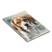 NIEDLICHER BROWN & WHITE BEAGLE DOG NOTIZBLOCK (Rechte Seite)