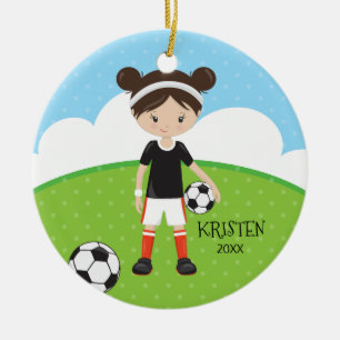 Niedlicher brünetter keramik ornament