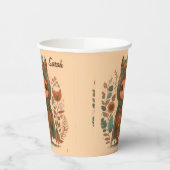 Niedlicher Brunnenkuu Pappbecher (Links)