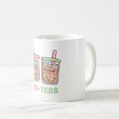 Niedlicher Bubble Tee Bes Teas Besties Kaffeetasse (VorderseiteRechts)