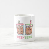 Niedlicher Bubble Tee Bes Teas Besties Kaffeetasse (Mittel)