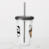 Niedlicher Bubble Tee & Panda Bär Acryltrinkbecher (Rechts)