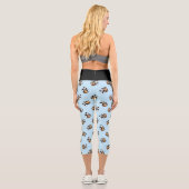 Niedlicher Bubble Tee & Panda Bär Capri Leggings (Rückseite)