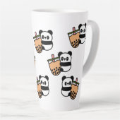 Niedlicher Bubble Tee & Panda Bär Milchtasse (Rechte Ecke)