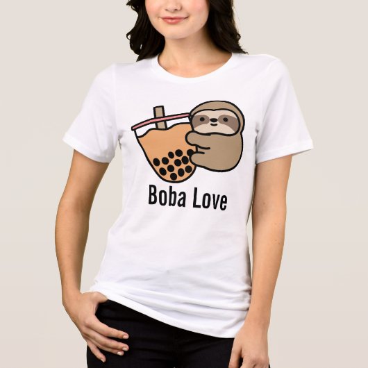 Niedlicher Bubble Tee & Sloth (Vorderseite)