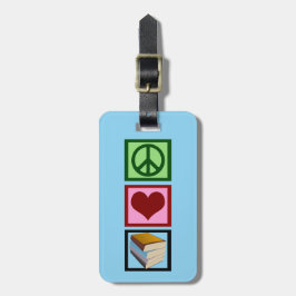 Niedlicher Buch-Bibliothekar Gepäckanhänger