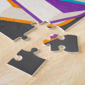 Niedlicher Bücherwurm mit Apfelkinderdesign Puzzle (Seite)