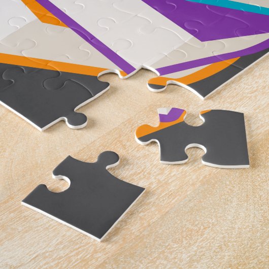 Niedlicher Bücherwurm mit Apfelkinderdesign Puzzle (Seite)