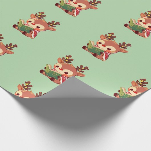 Niedlicher Buchhalter Geschenkpapier (Ecke)