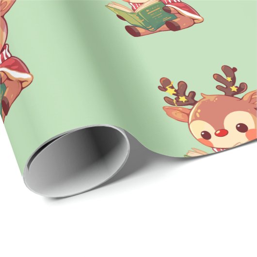 Niedlicher Buchhalter Geschenkpapier (Rolleneckpunkt)