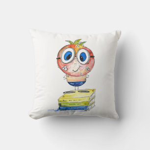Niedlicher buchstäblicher Nerd Kissen