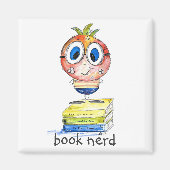 Niedlicher buchstäblicher Nerd Magnet (Vorne)