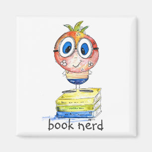 Niedlicher buchstäblicher Nerd Magnet