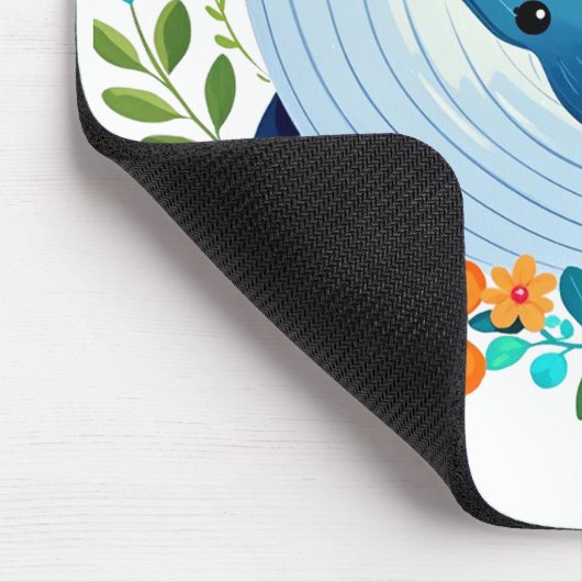 niedlicher Buckelwal Mousepad (Ecke)