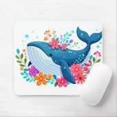 niedlicher Buckelwal Mousepad (Mit Mouse)