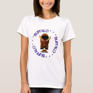 Niedlicher Büffel mit Beef on Weck und Buffalo Win T-Shirt