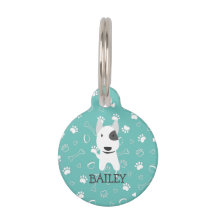 Niedlicher Bull Terrier Dog Anpassbarer Name