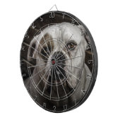Niedlicher Bulldog Dartscheibe (Vorderseite rechts)