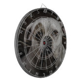 Niedlicher Bulldog Dartscheibe (Vorderseite Links)