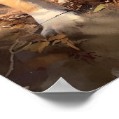 Niedlicher Bulldog Hund Art Print Poster (Ecke)