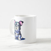 Niedlicher Bulldog Kaffeetasse (Vorderseite Links)