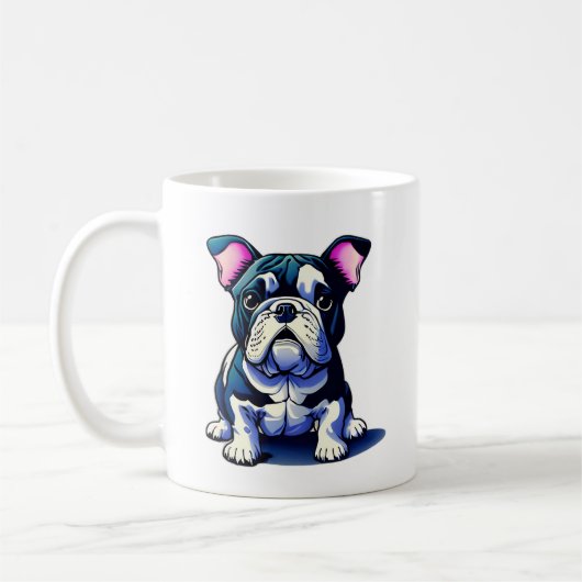 Niedlicher Bulldog Kaffeetasse (Links)