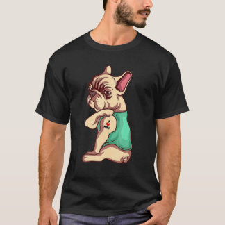 Niedlicher Bulldog - Liebe Mama I Herz Mama T-Shirt