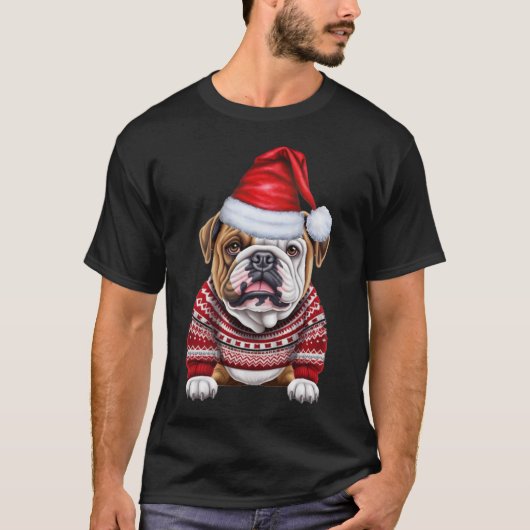 Niedlicher Bulldog Lover T-Shirt (Vorderseite)