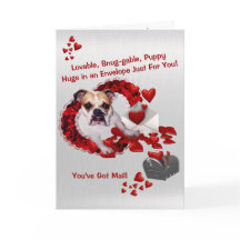 Niedlicher Bulldog Maddie Valentine - Sie haben Ma