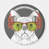 Niedlicher Bulldog Magnet (Vorne)