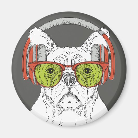 Niedlicher Bulldog Magnet (Vorne)