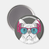 Niedlicher Bulldog Magnet (Vorderseite/Rückseite)