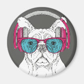 Niedlicher Bulldog Magnet (Vorne)