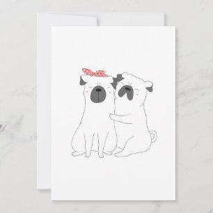 Niedlicher Bulldog Matching Dog Lover Gift Feiertagskarte