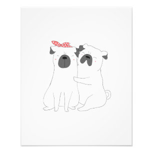 Niedlicher Bulldog Matching Dog Lover Gift Fotodruck