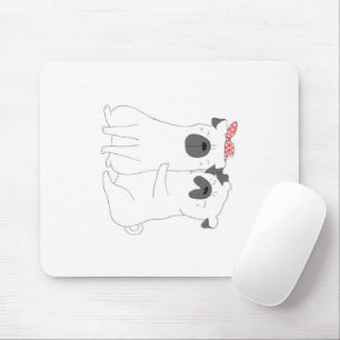 Niedlicher Bulldog Matching Dog Lover Gift Mousepad