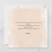 Niedlicher Bulldog Pup Blue Stroller Baby Dusche Dankeskarte (Rückseite)