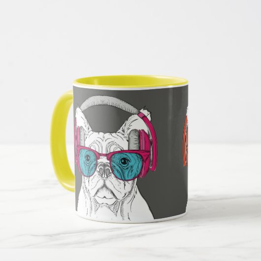 Niedlicher Bulldog Tasse (Vorderseite Links)