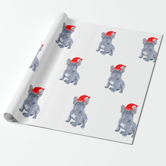 Niedlicher Bulldog-Welpe Geschenkpapier (Ungerollt)