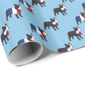 Niedlicher Bulldogge Geschenkpapier (Rolleneckpunkt)