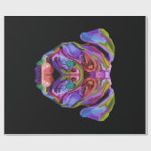 Niedlicher Bulldogge Geschenkpapier (Flach)