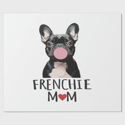 Niedlicher Bulldogge Geschenkpapier (Flach)