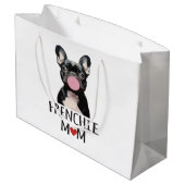 Niedlicher Bulldogge Große Geschenktüte (Rückseite Schrägansicht)