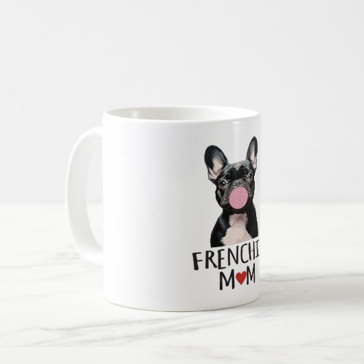 Niedlicher Bulldogge Kaffeetasse (Vorderseite Links)