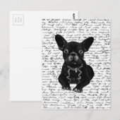Niedlicher Bulldogge Postkarte (Vorne/Hinten)