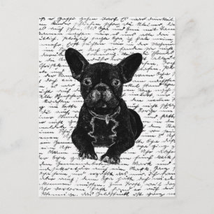 Niedlicher Bulldogge Postkarte