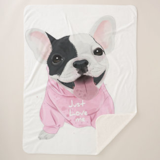 Niedlicher Bulldoghund | Nur Liebe Sherpadecke