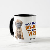 Niedlicher Bullmastiff Welpe, den du meinen Schwan Tasse (Vorderseite Links)